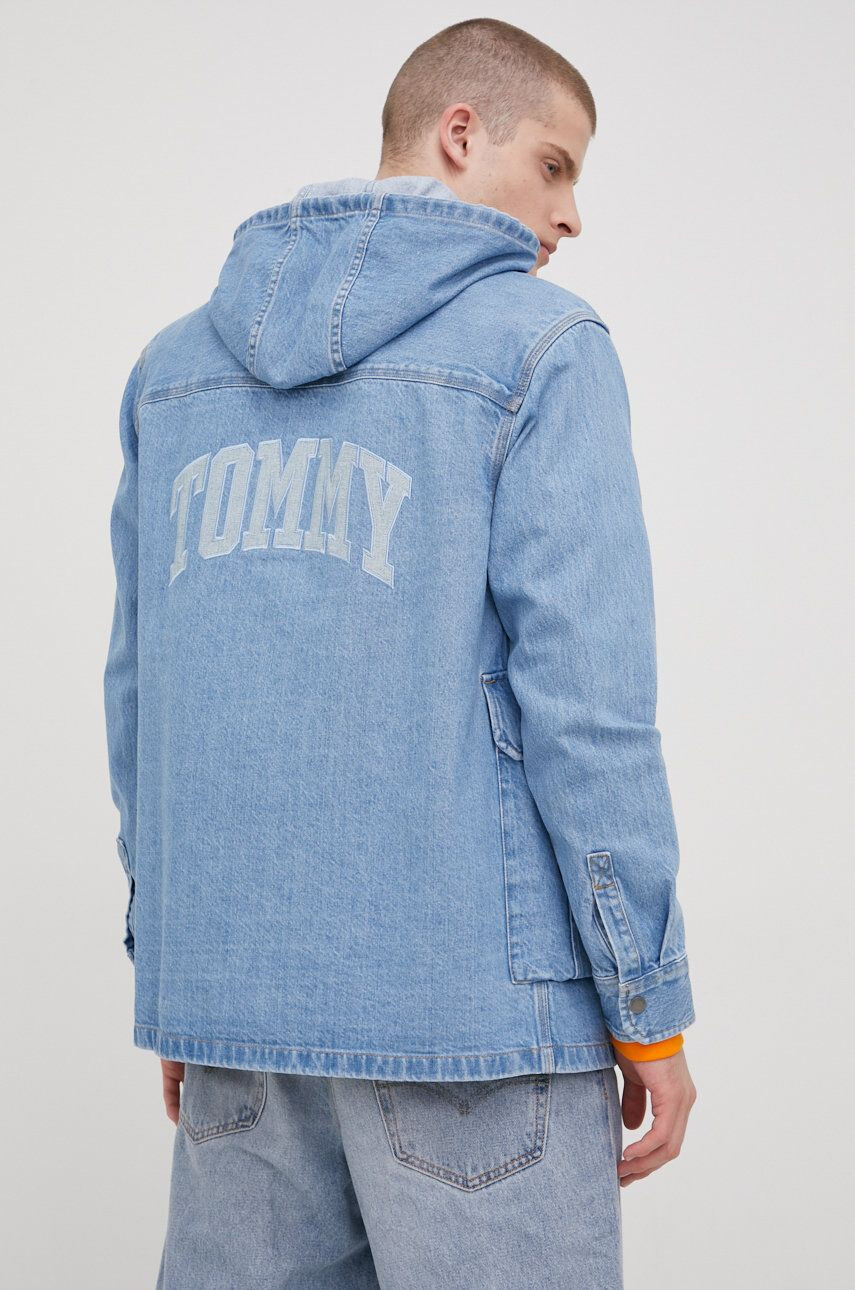 Tommy Jeans Džínová bunda pánská přechodná oversize - Pepit.cz