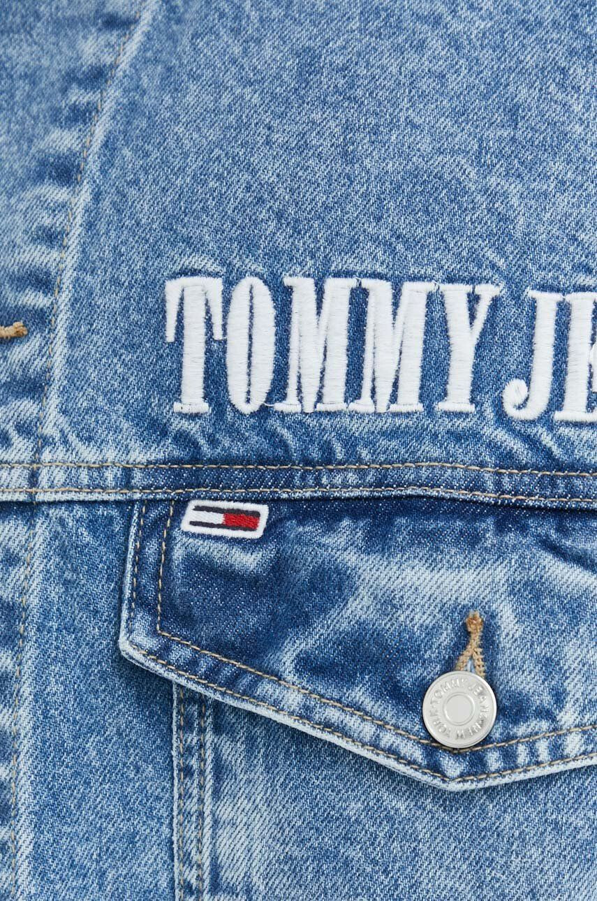 Tommy Jeans Džínová bunda pánská přechodná oversize - Pepit.cz