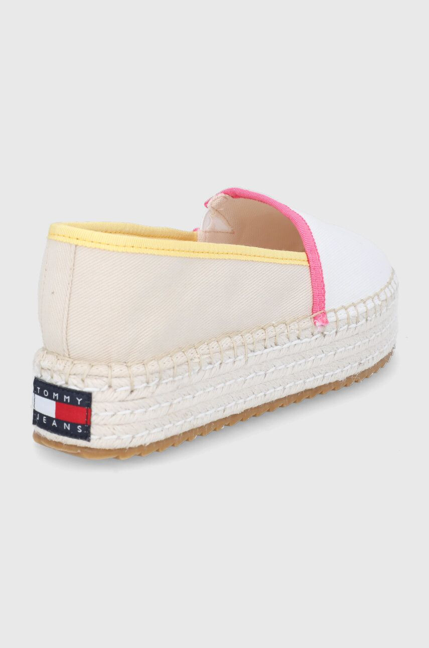 Tommy Jeans Espadrilky bílá barva na platformě - Pepit.cz