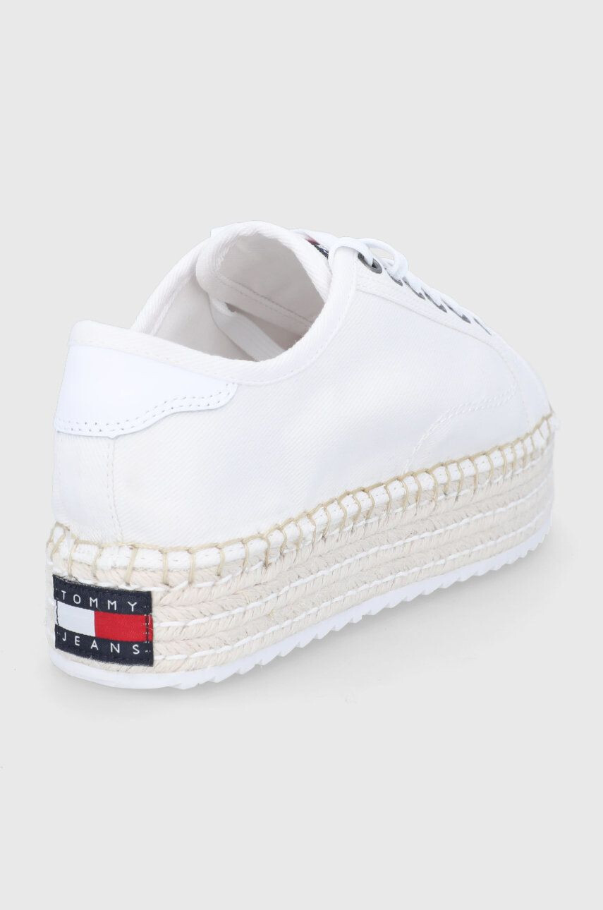 Tommy Jeans Espadrilky bílá barva na platformě - Pepit.cz