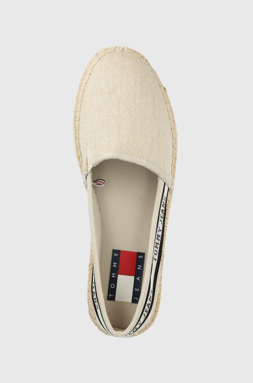 Tommy Jeans Espadrilky TJW FLATFORM WEBBING béžová barva EN0EN02362 - Pepit.cz