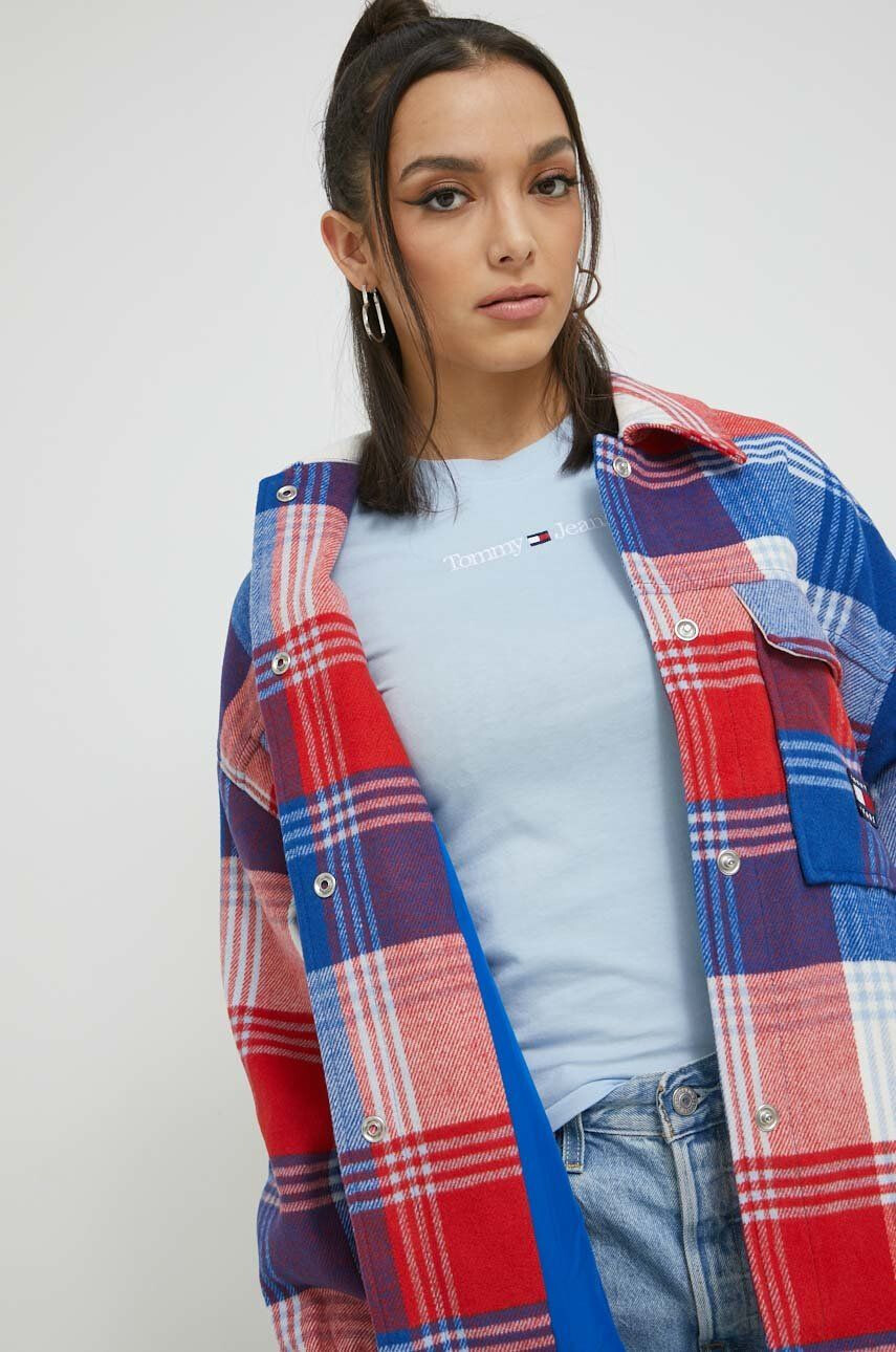 Tommy Jeans Kabát dámský oversize - Pepit.cz