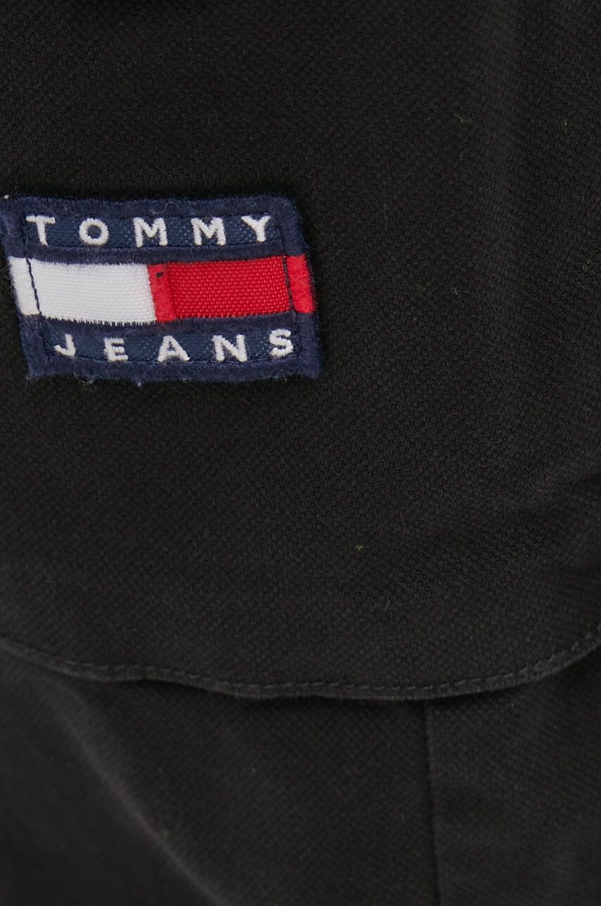 Tommy Jeans Kalhoty pánské černá barva jednoduché - Pepit.cz