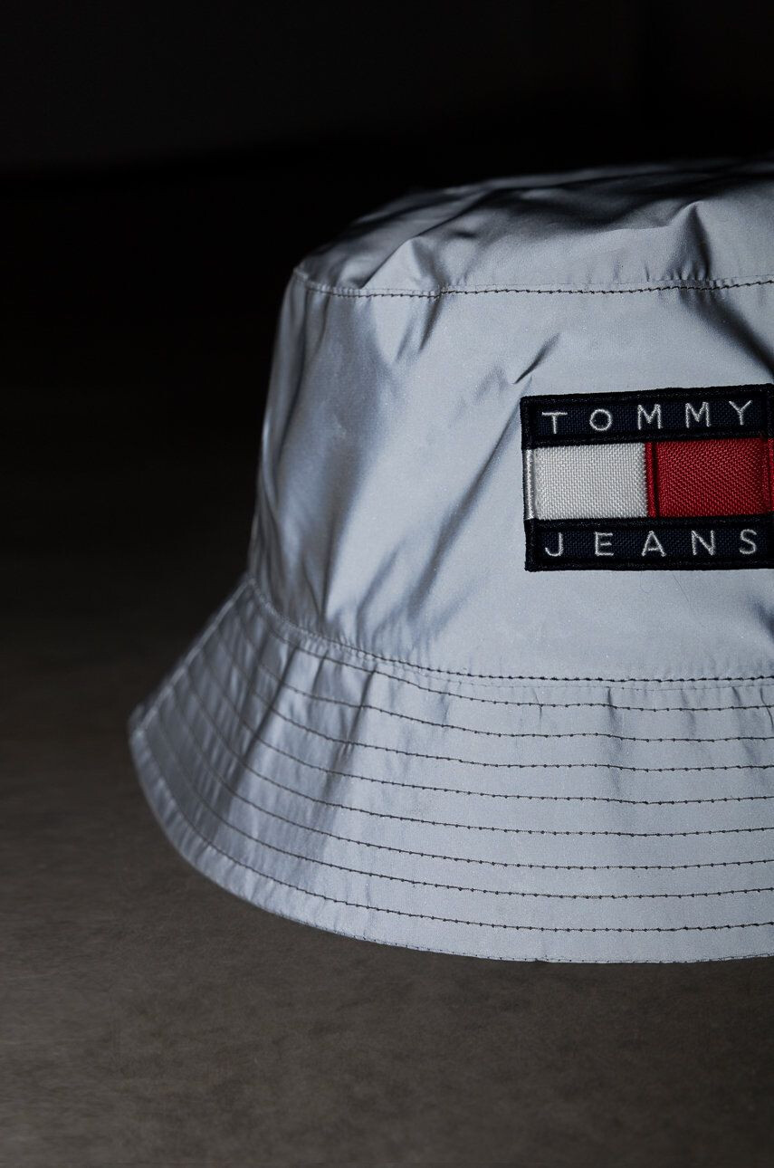 Tommy Jeans Klobouk šedá barva - Pepit.cz