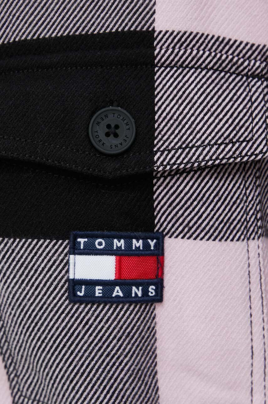 Tommy Jeans Košile dámská černá barva regular s klasickým límcem - Pepit.cz