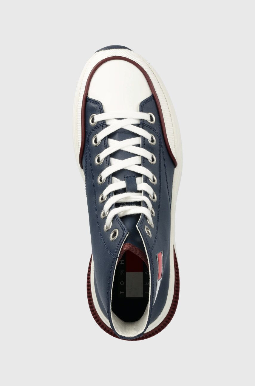 Tommy Jeans Kožené kecky Tj Mens Cleat Run - Pepit.cz