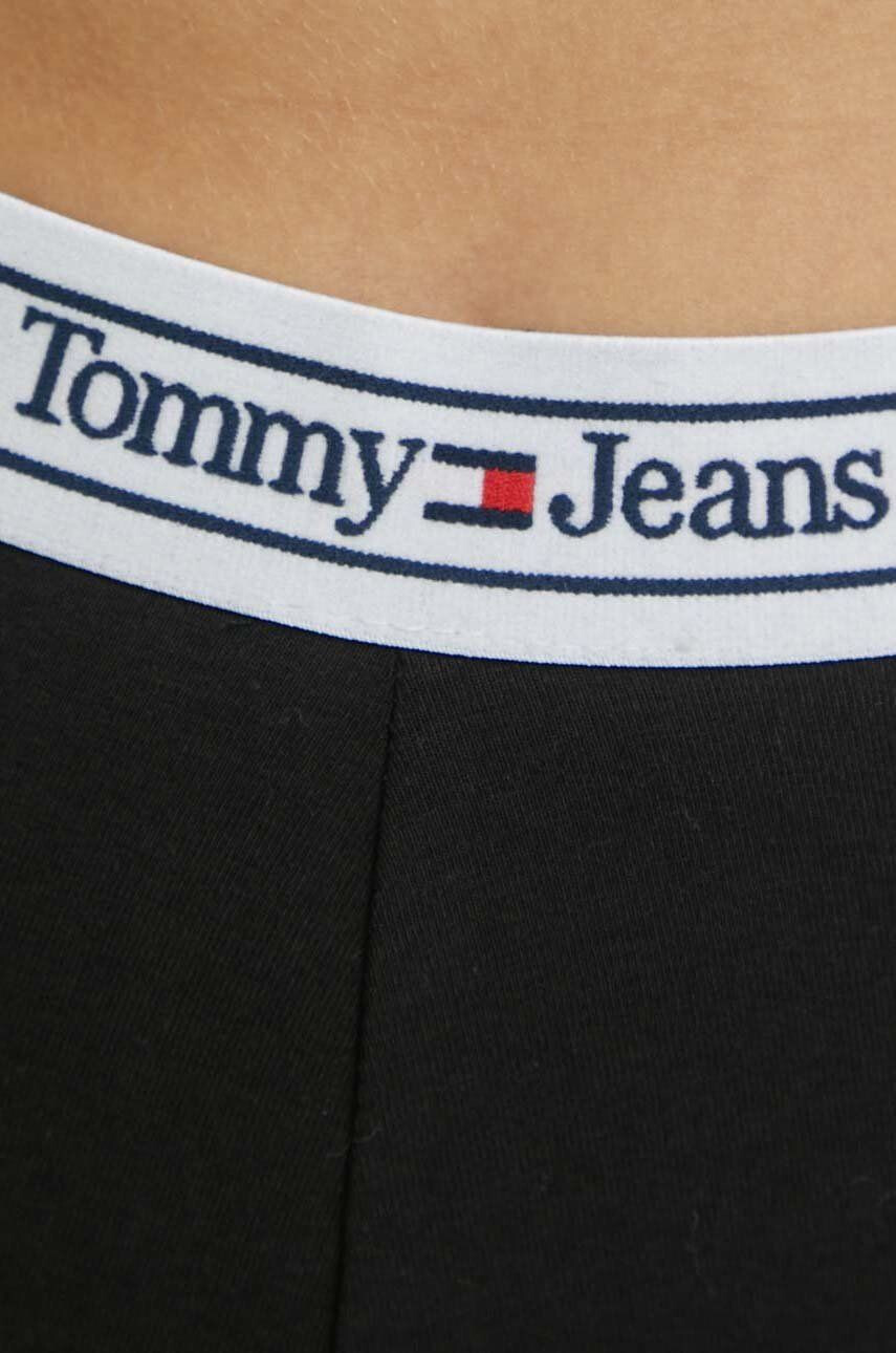 Tommy Jeans Legíny dámské černá barva hladké - Pepit.cz