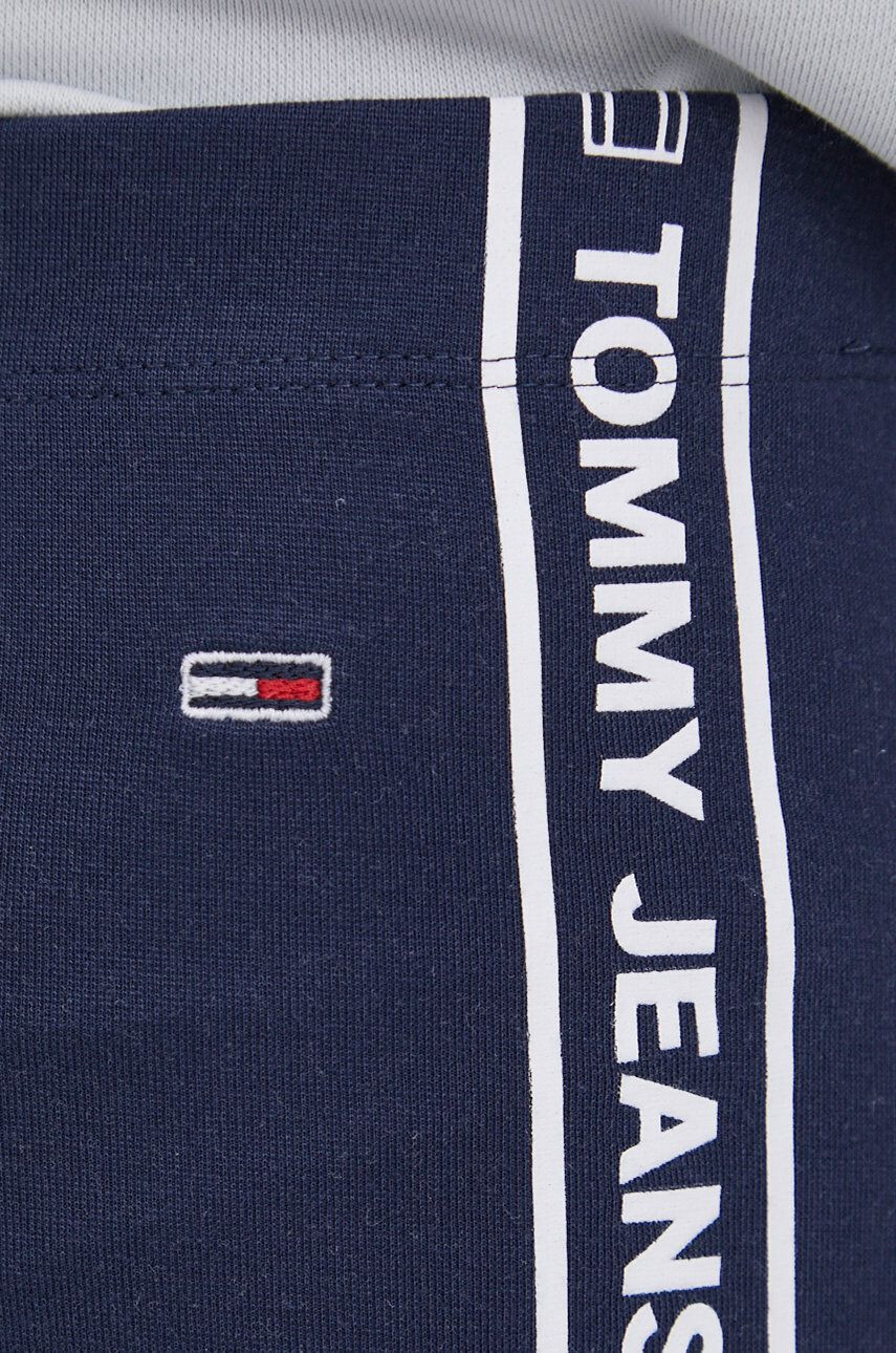 Tommy Jeans Legíny dámské tmavomodrá barva s aplikací - Pepit.cz