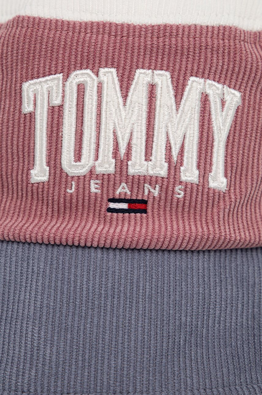 Tommy Jeans Manšestrový klobouok růžová barva - Pepit.cz