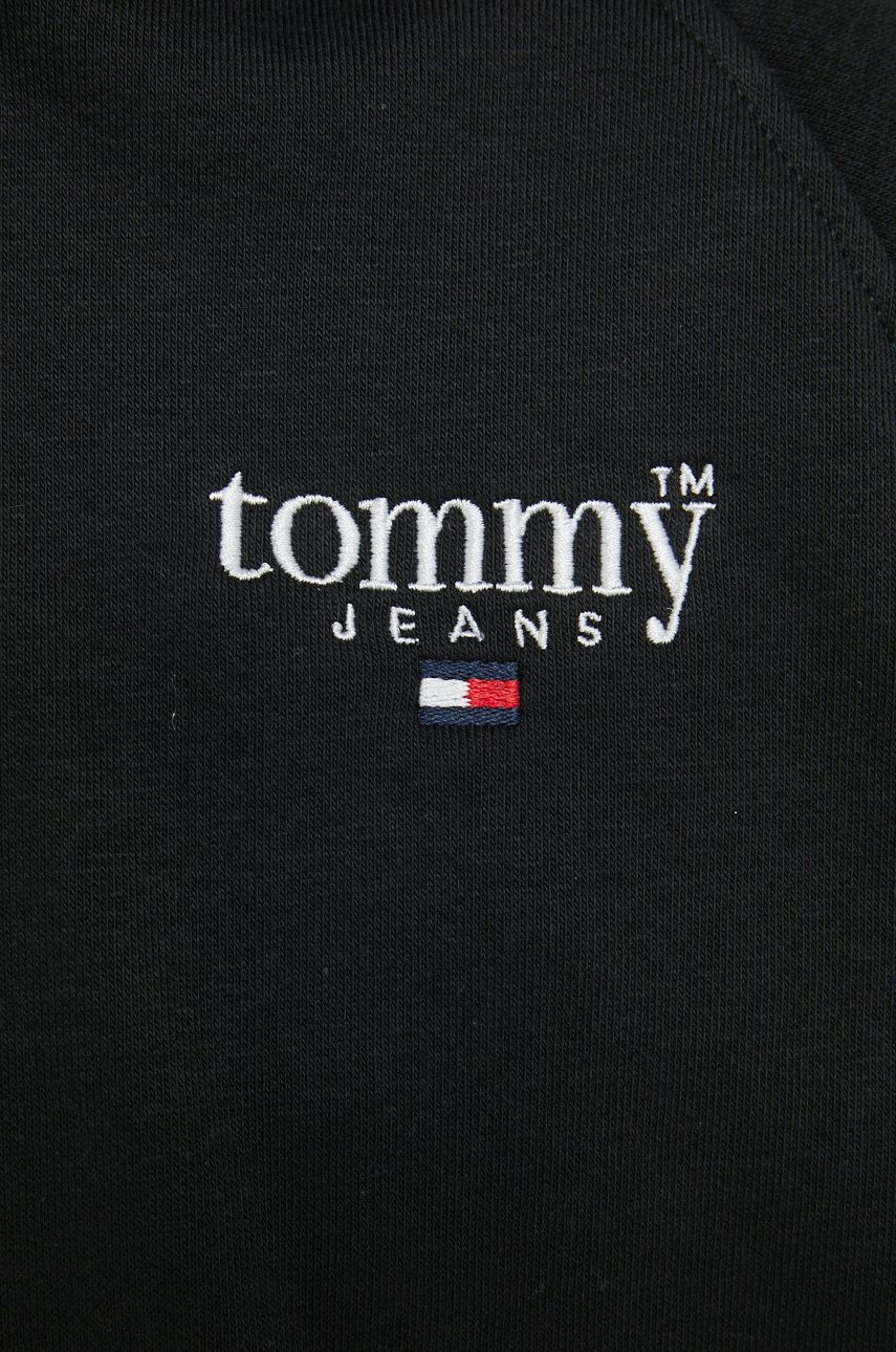 Tommy Jeans Mikina dámská černá barva hladká - Pepit.cz