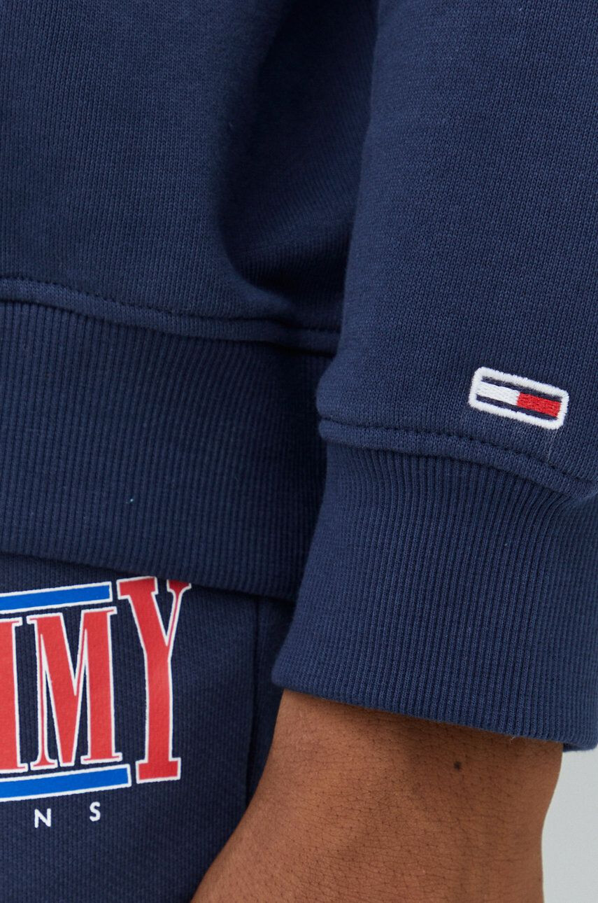 Tommy Jeans Mikina pánská tmavomodrá barva vzorovaná - Pepit.cz