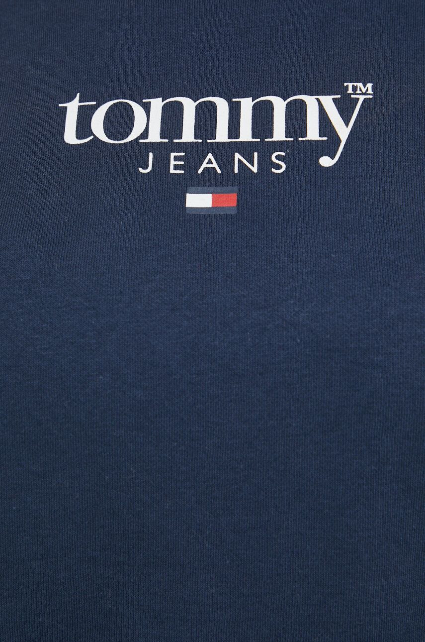 Tommy Jeans Mikina dámská tmavomodrá barva s aplikací - Pepit.cz