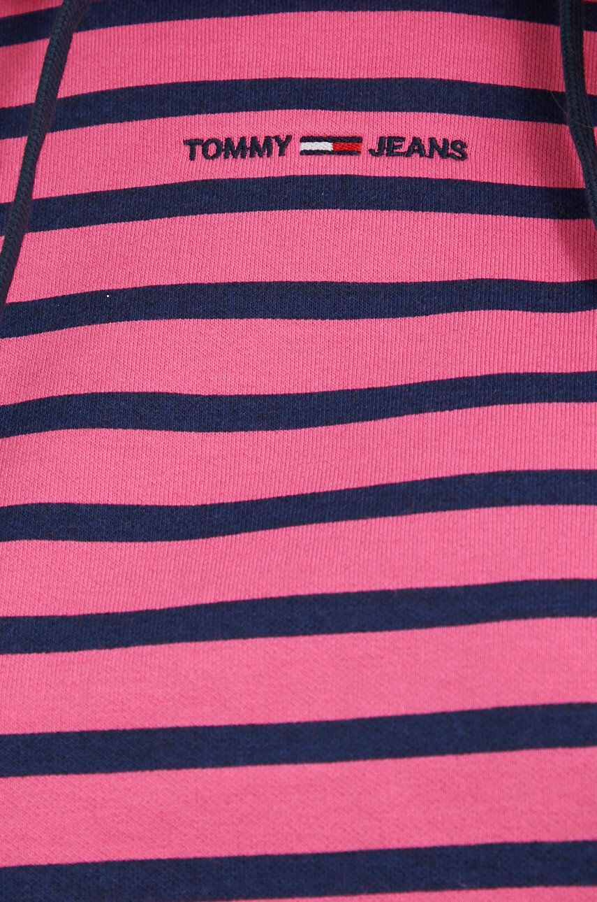 Tommy Jeans Mikina pánská bílá barva s kapucí s aplikací - Pepit.cz