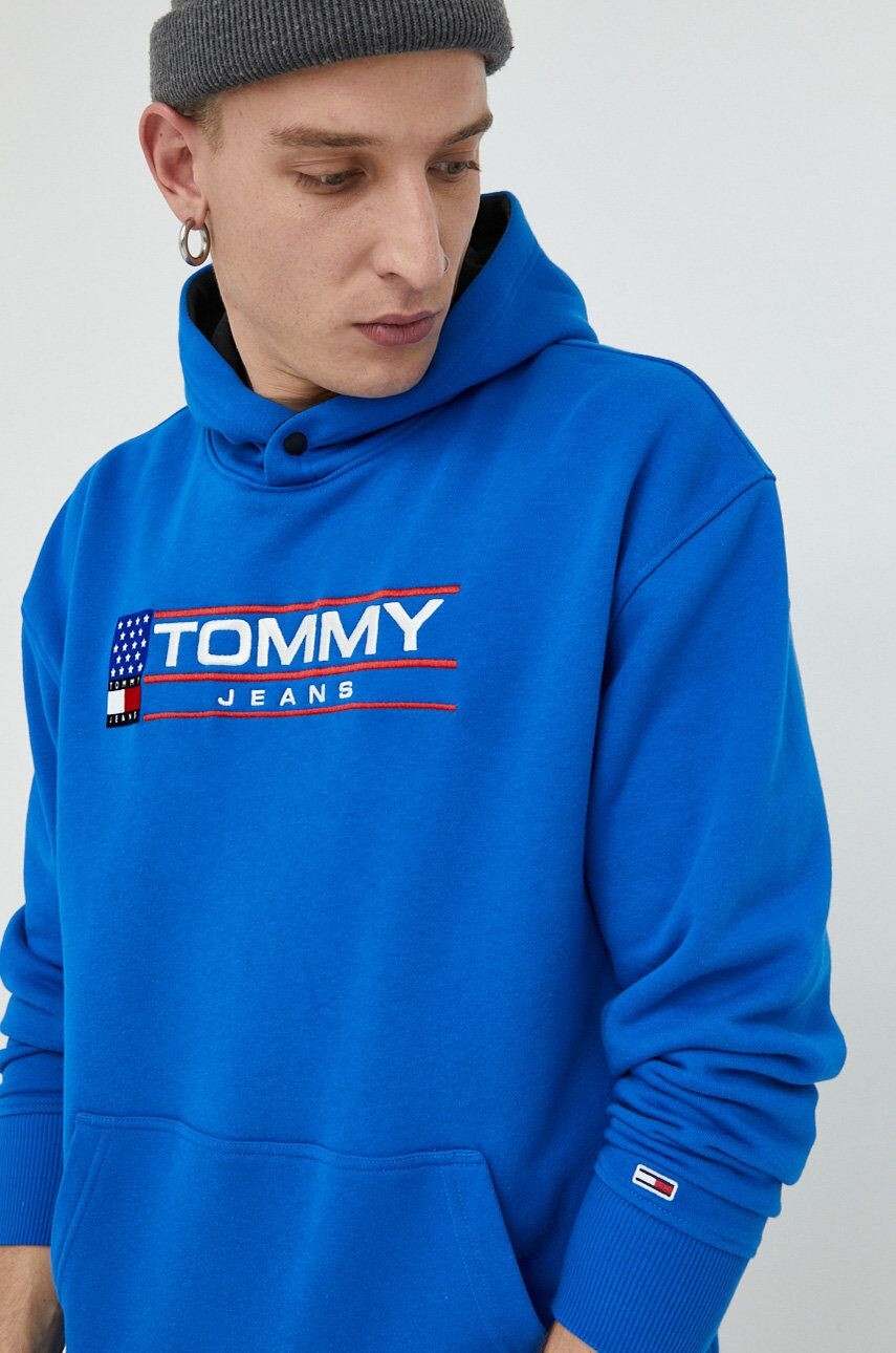 Tommy Jeans Mikina pánská s kapucí s aplikací - Pepit.cz