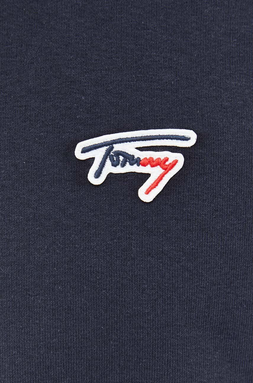 Tommy Jeans Mikina pánská tmavomodrá barva hladká - Pepit.cz