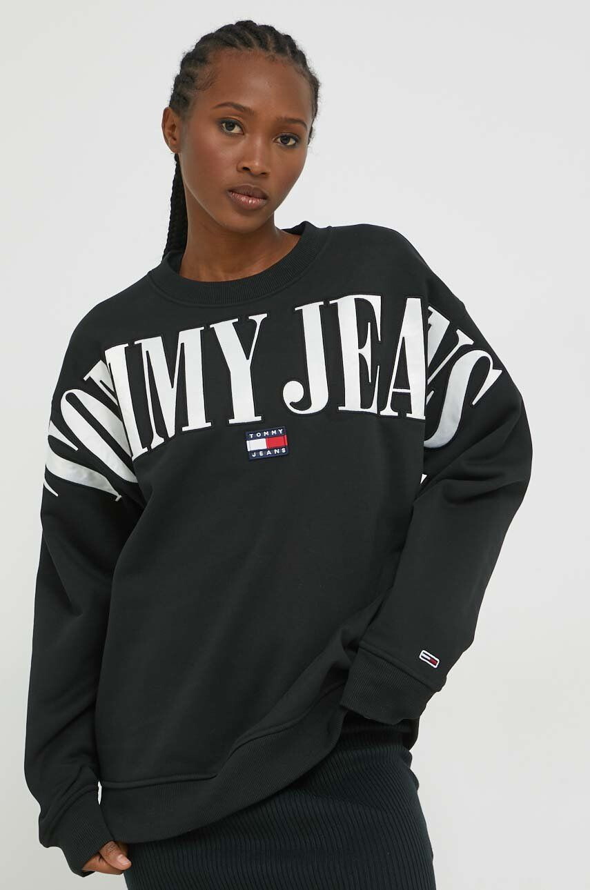 Tommy Jeans Mikina růžová barva s kapucí hladká - Pepit.cz