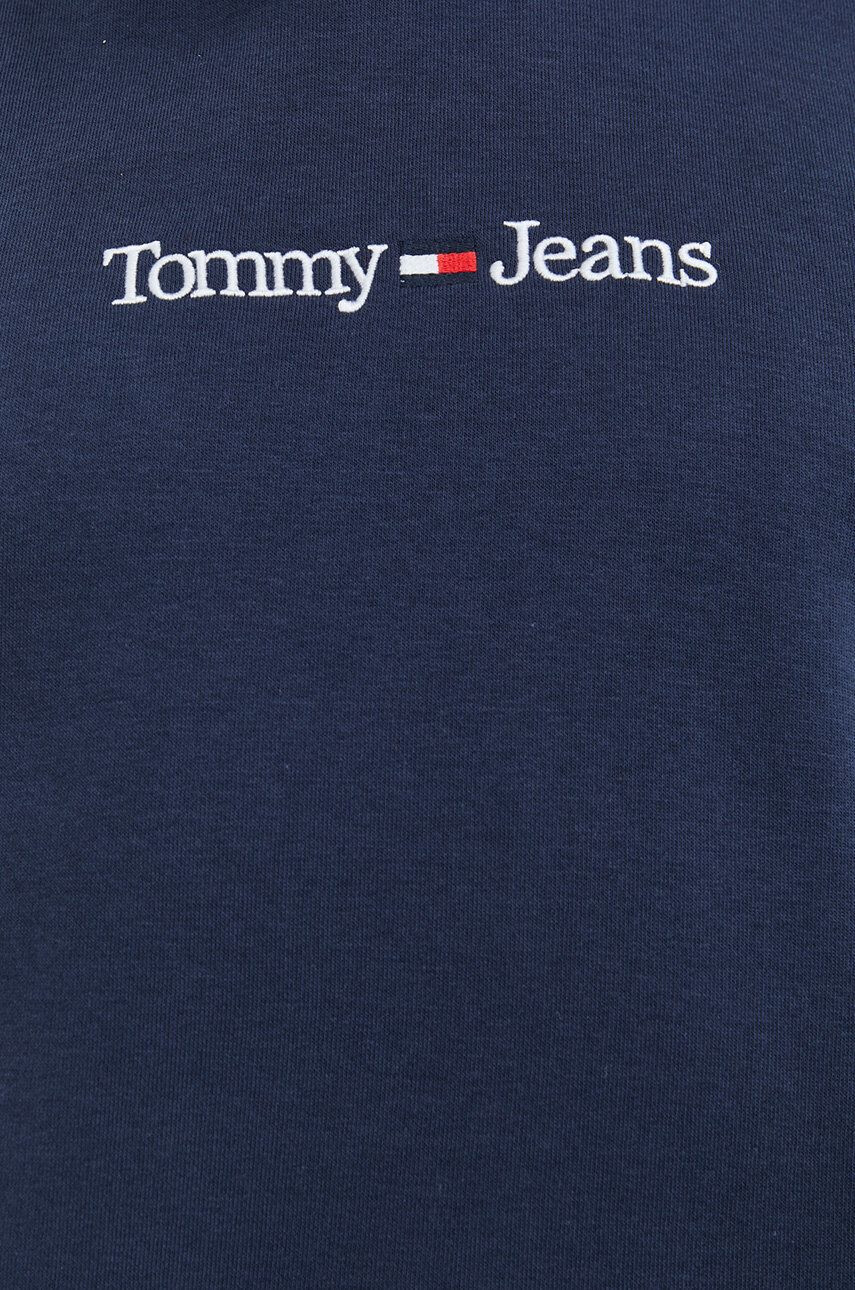 Tommy Jeans Mikina pánská tmavomodrá barva s kapucí s aplikací - Pepit.cz