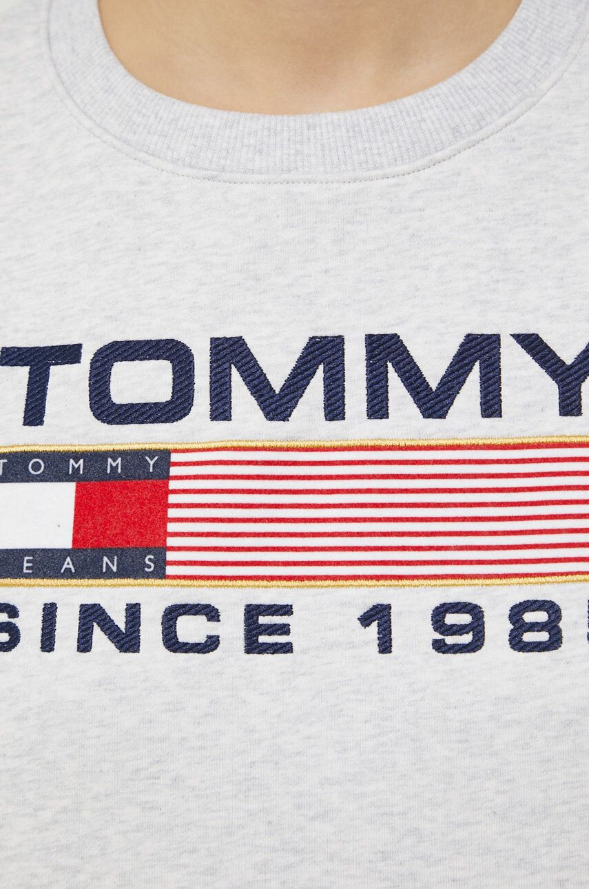 Tommy Jeans Mikina pánská tmavomodrá barva s aplikací - Pepit.cz