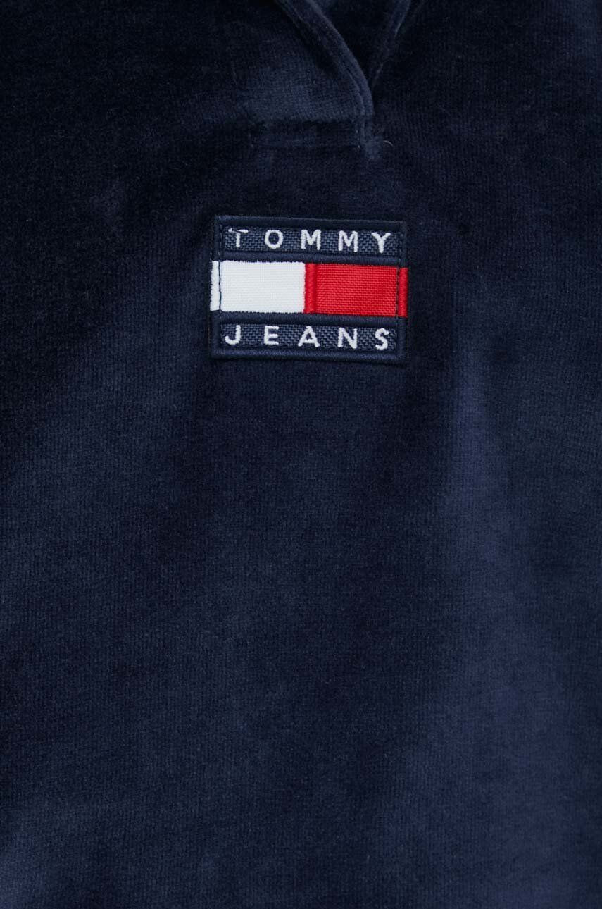 Tommy Jeans Mikina dámská fialová barva vzorovaná - Pepit.cz