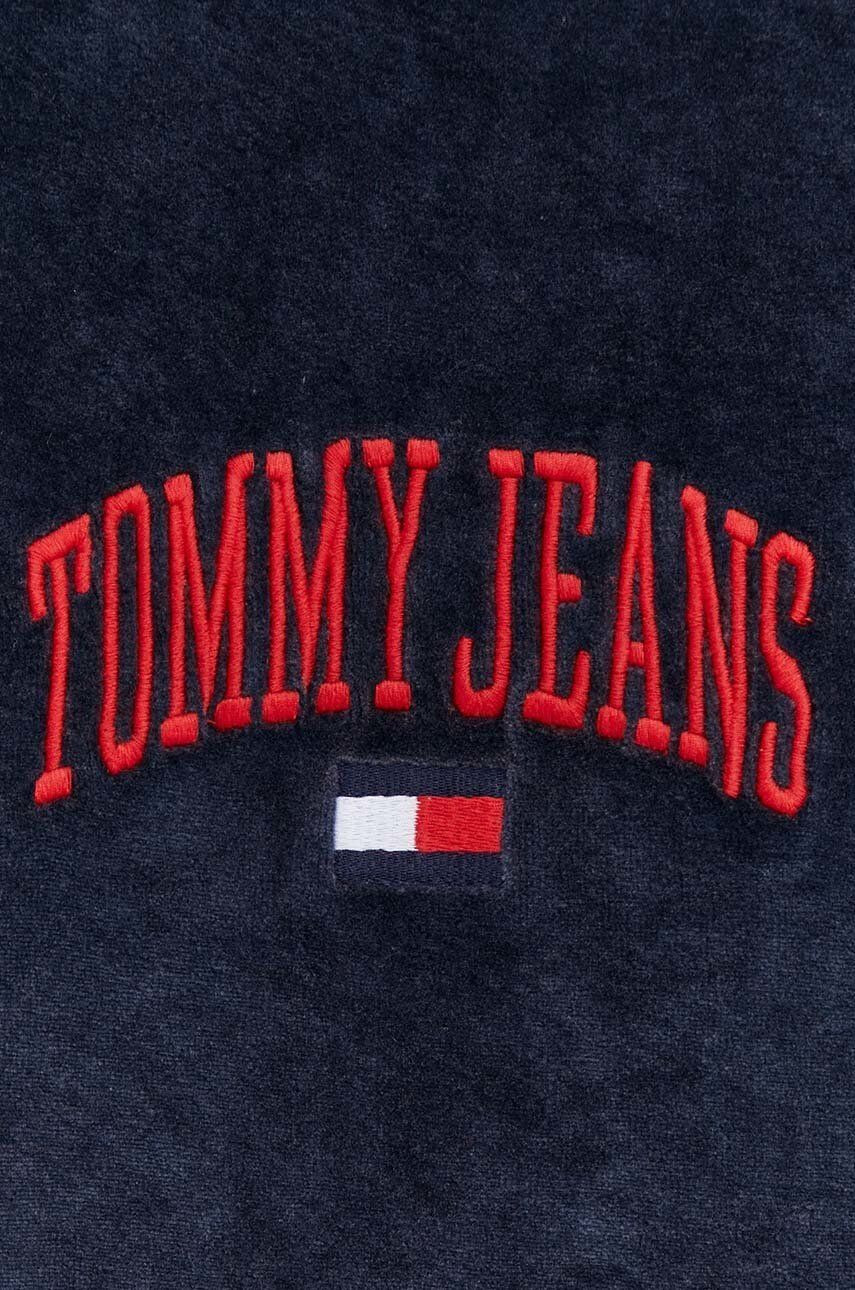 Tommy Jeans Mikina pánská šedá barva s kapucí s aplikací - Pepit.cz