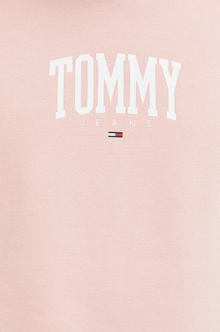 Tommy Jeans Mikina pánská zelená barva s kapucí hladká - Pepit.cz