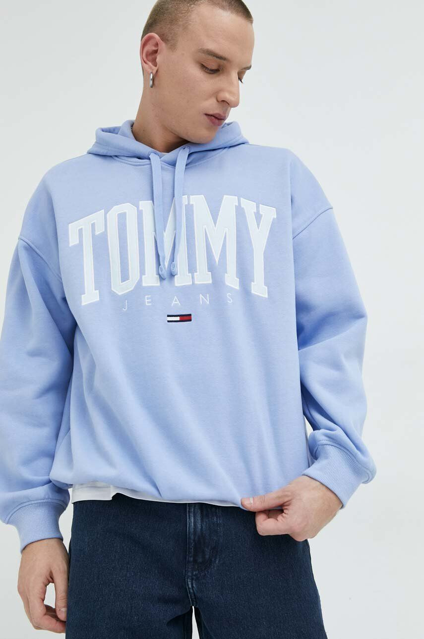 Tommy Jeans Mikina pánská s kapucí s aplikací - Pepit.cz