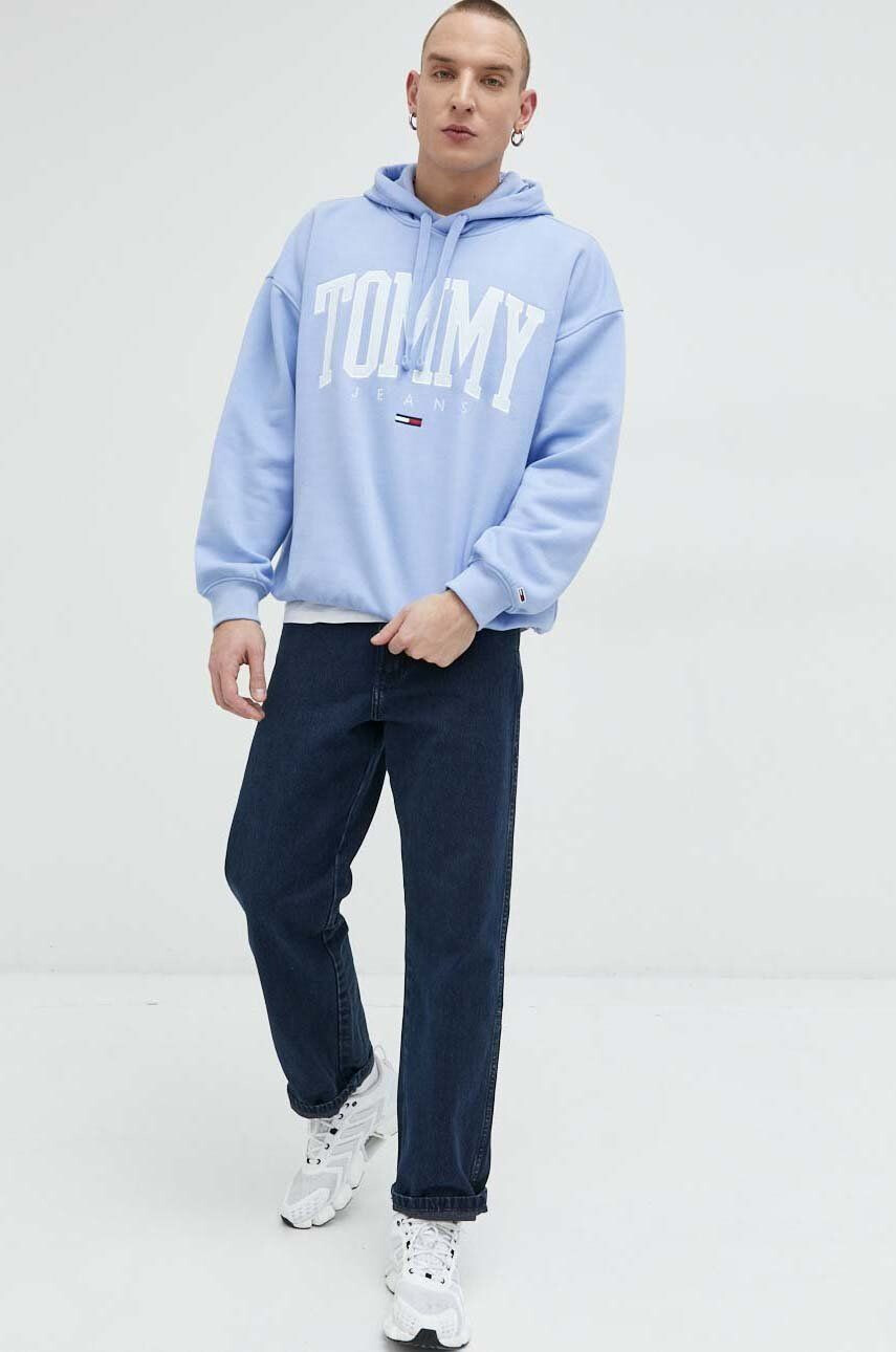 Tommy Jeans Mikina pánská s kapucí s aplikací - Pepit.cz