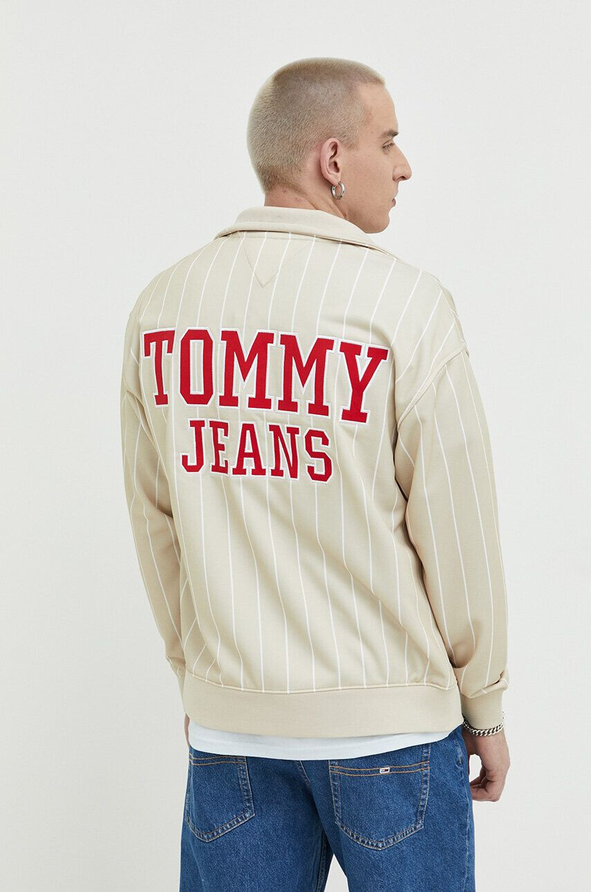 Tommy Jeans Mikina pánská černá barva s kapucí s aplikací - Pepit.cz