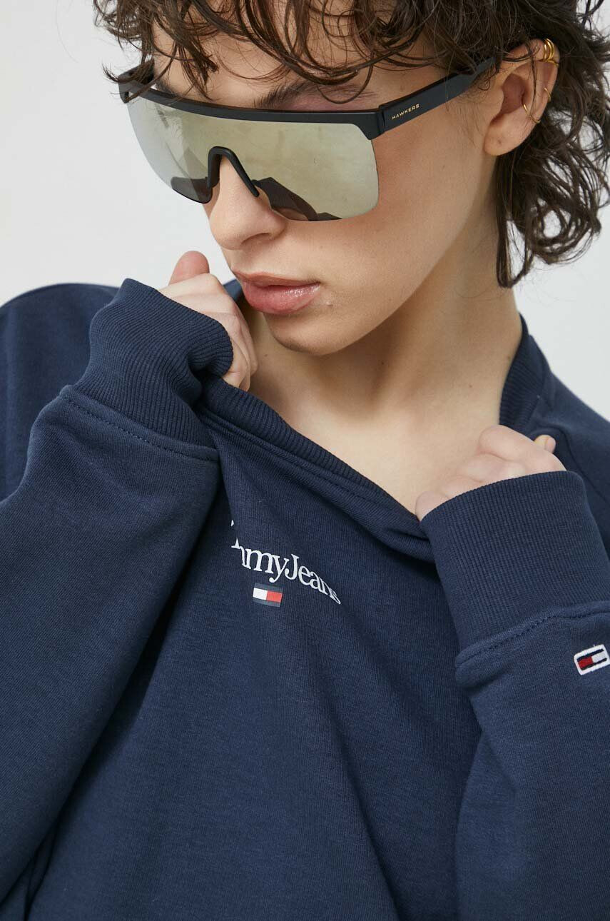 Tommy Jeans Mikina dámská růžová barva s aplikací - Pepit.cz