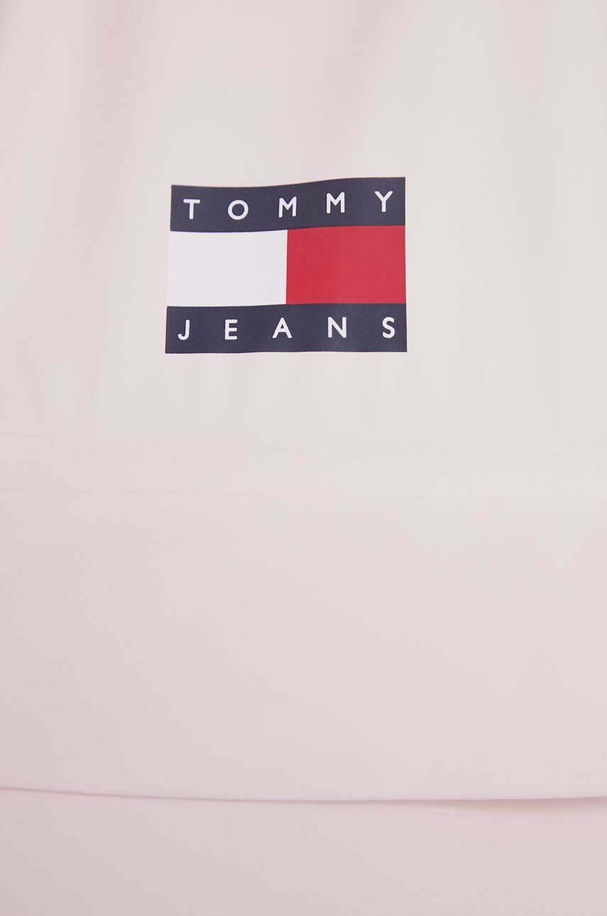 Tommy Jeans Nepromokavá bunda dámská růžová barva přechodná - Pepit.cz