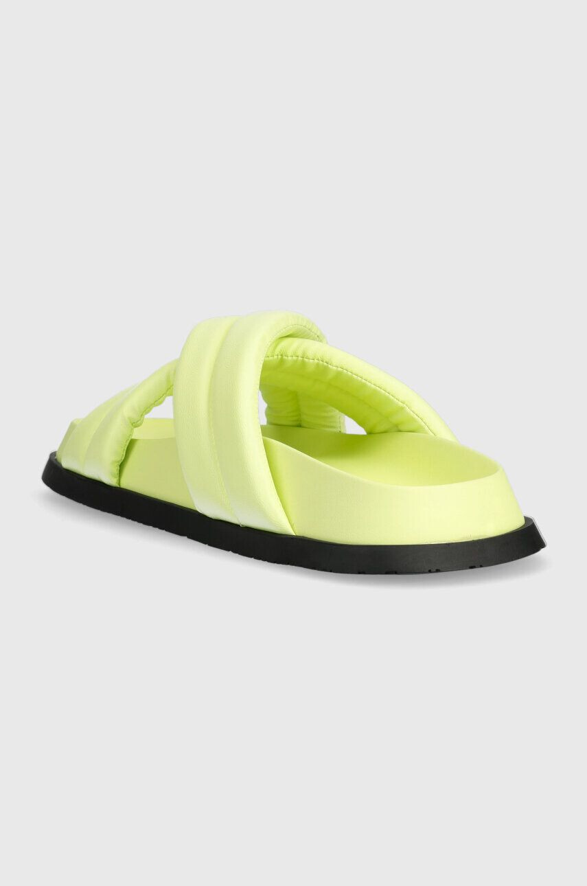 Tommy Jeans Pantofle FANCY PADDED SANDAL dámské zelená barva EN0EN02175 - Pepit.cz