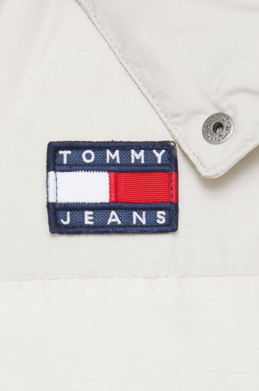 Tommy Jeans Péřová bunda dámská bílá barva - Pepit.cz