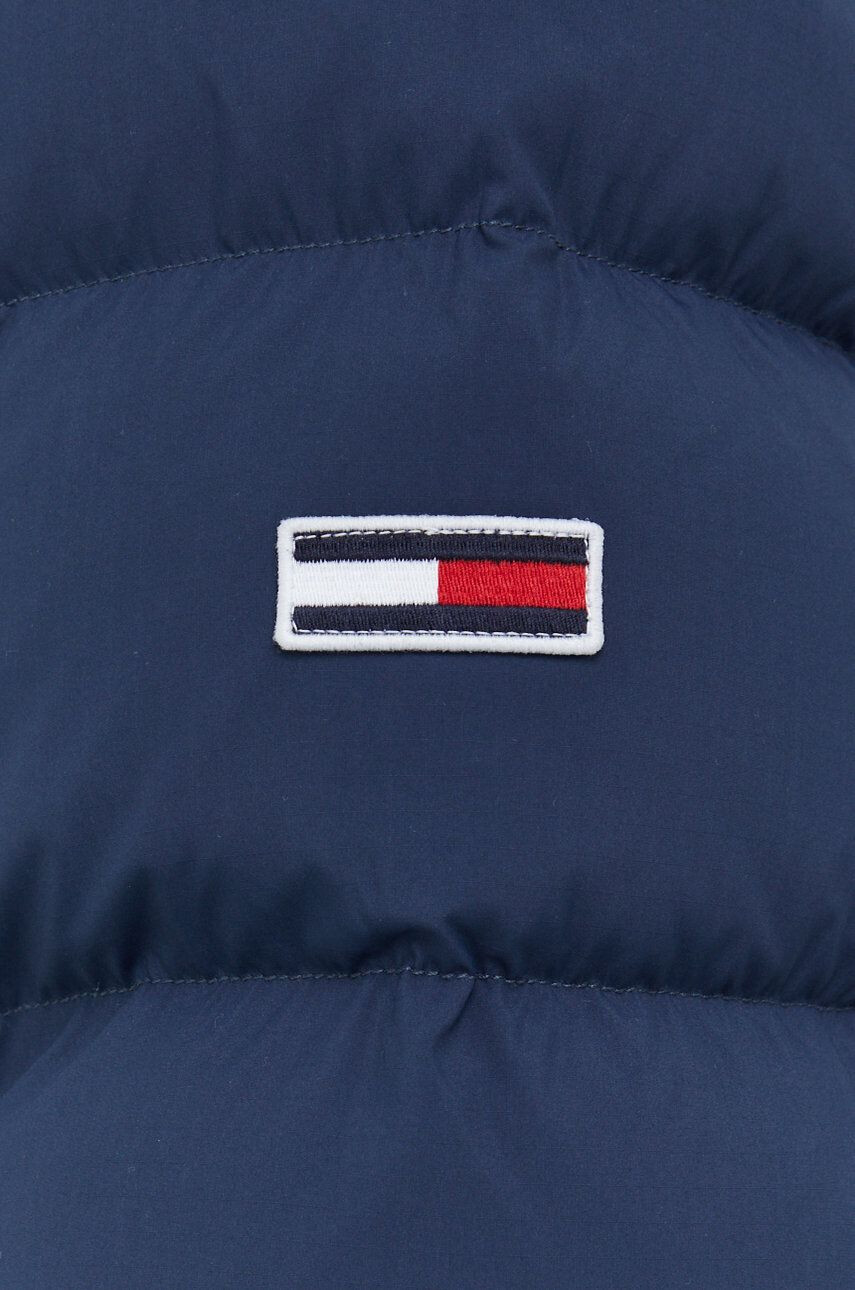 Tommy Jeans Péřová bunda pánská tmavomodrá barva zimní - Pepit.cz