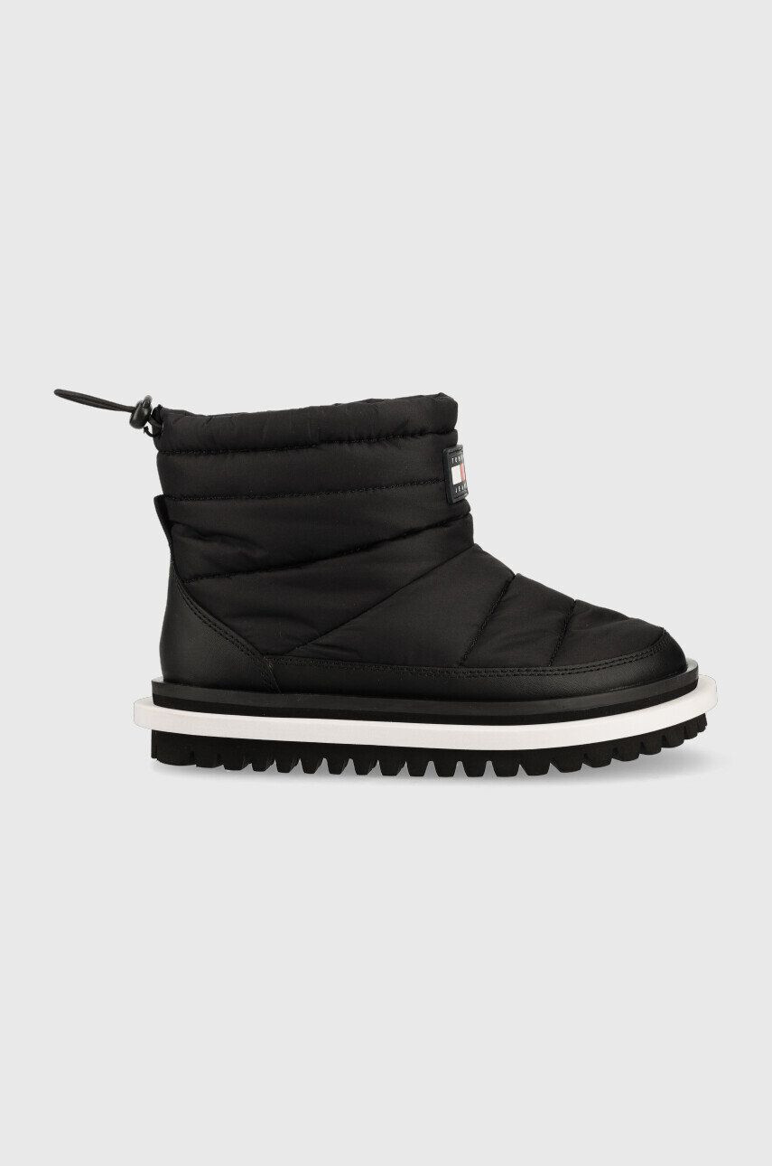 Tommy Jeans Sněhule Padded Wmns Boot černá barva - Pepit.cz