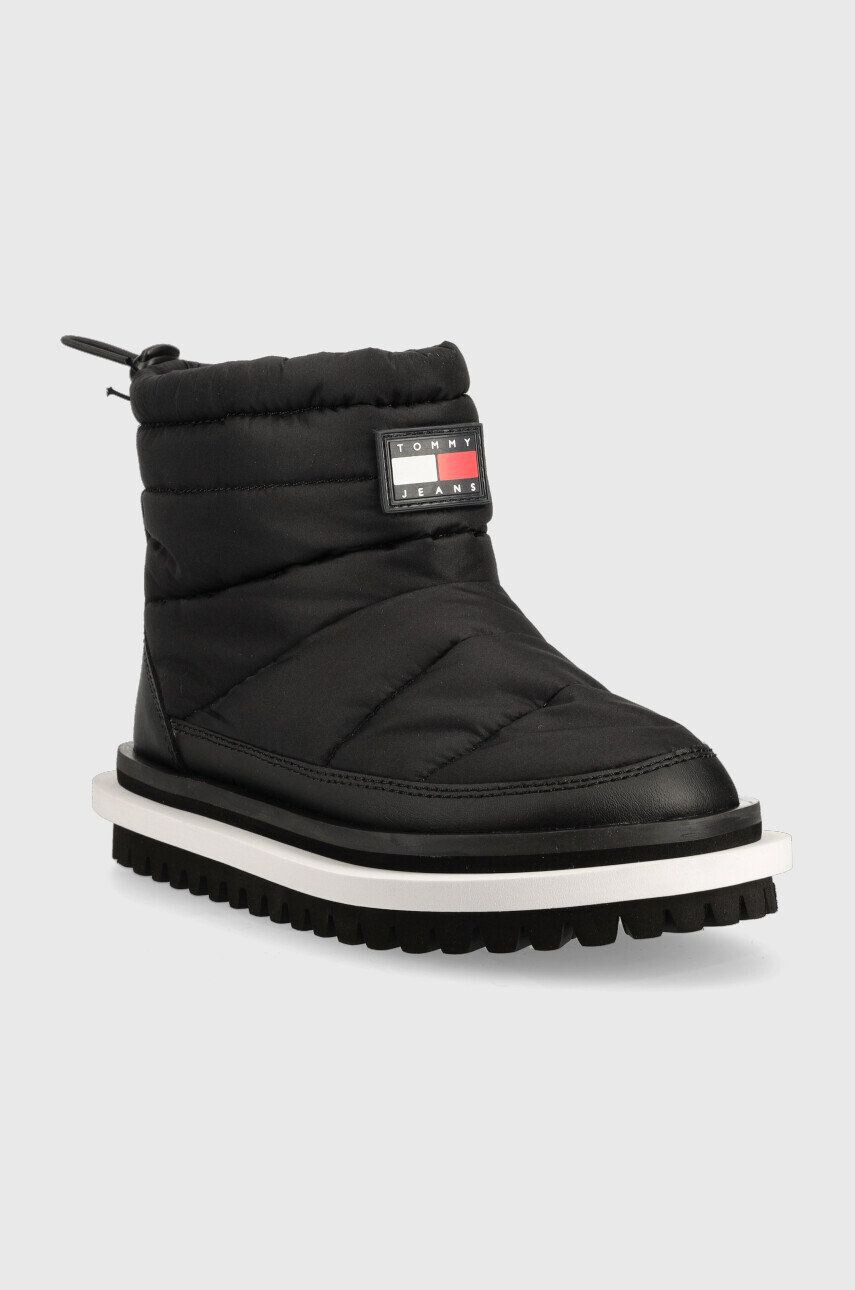 Tommy Jeans Sněhule Padded Wmns Boot černá barva - Pepit.cz