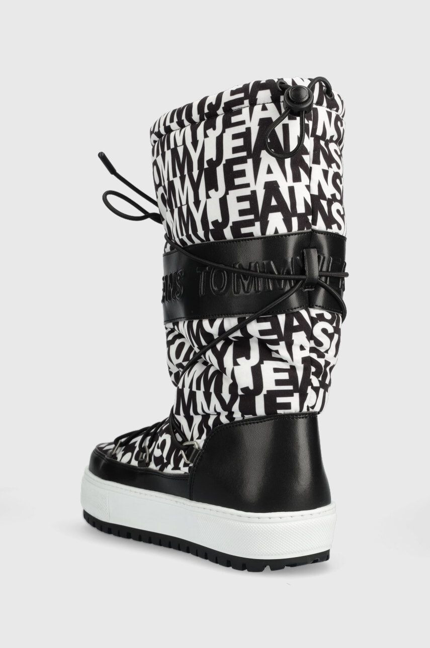 Tommy Jeans Sněhule EN0EN02163 SNOWBOOT HIGH LOGO černá barva - Pepit.cz