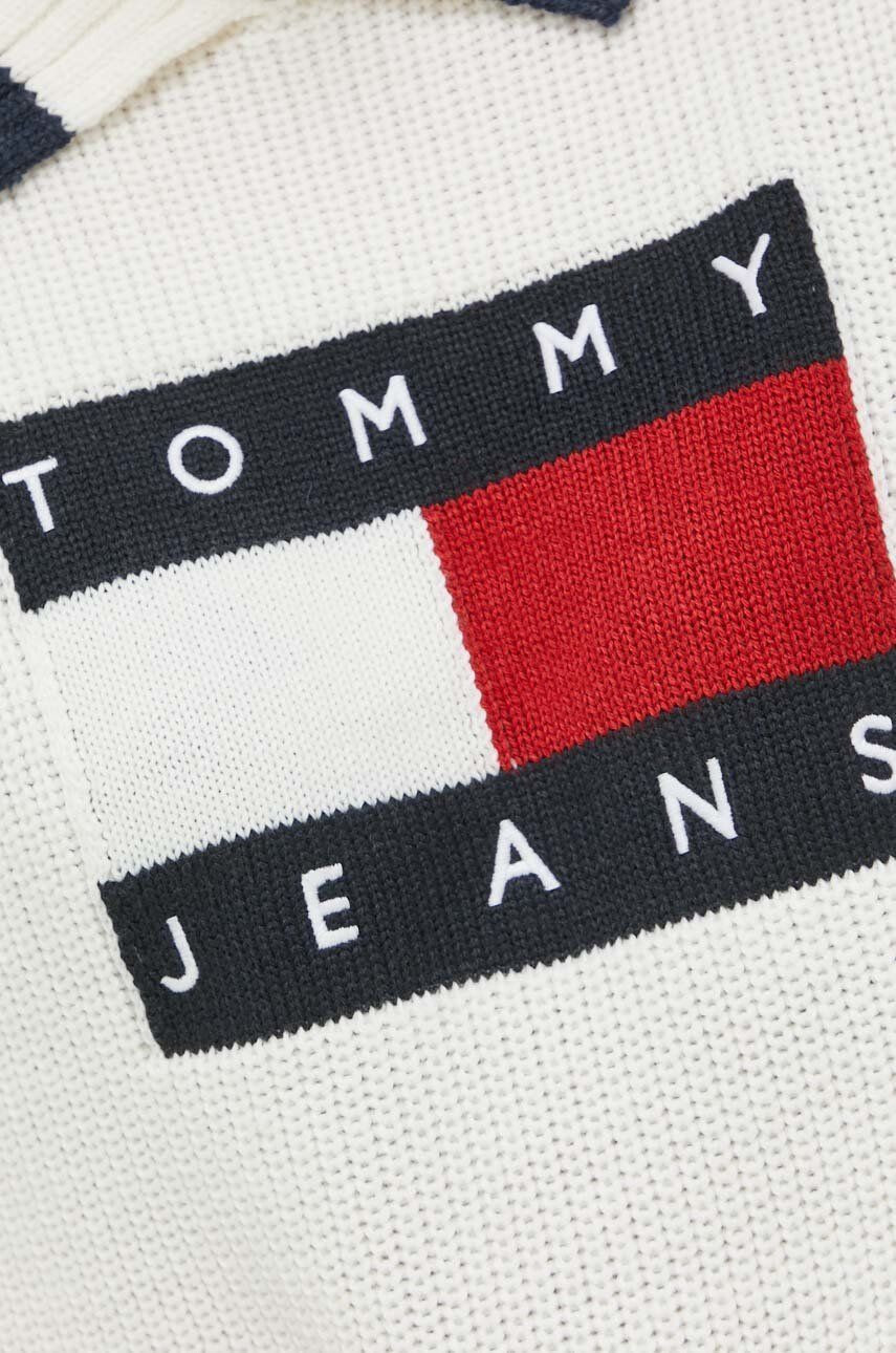 Tommy Jeans Svetr dámský bílá barva - Pepit.cz