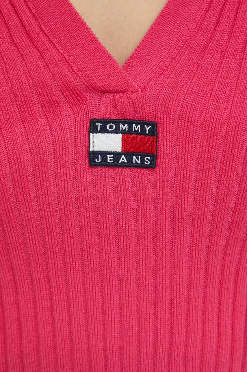 Tommy Jeans Svetr růžová barva - Pepit.cz