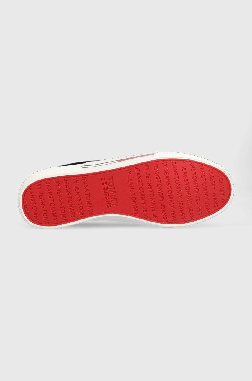 Tommy Jeans Tenisky SLIP ON CANVAS COLOR pánské černá barva EM0EM01156 - Pepit.cz