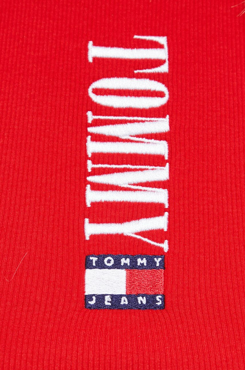 Tommy Jeans Top dámský černá barva - Pepit.cz