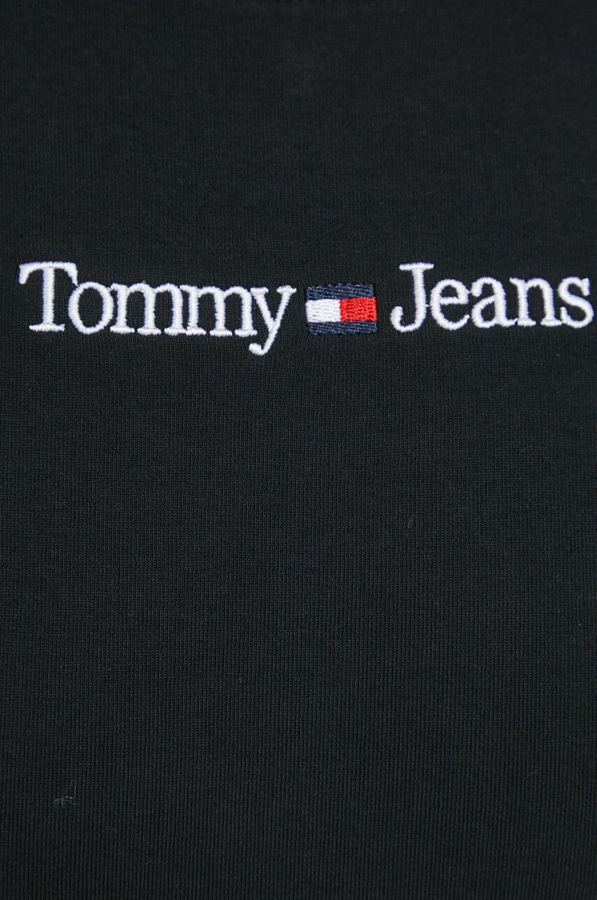 Tommy Jeans Tričko černá barva - Pepit.cz