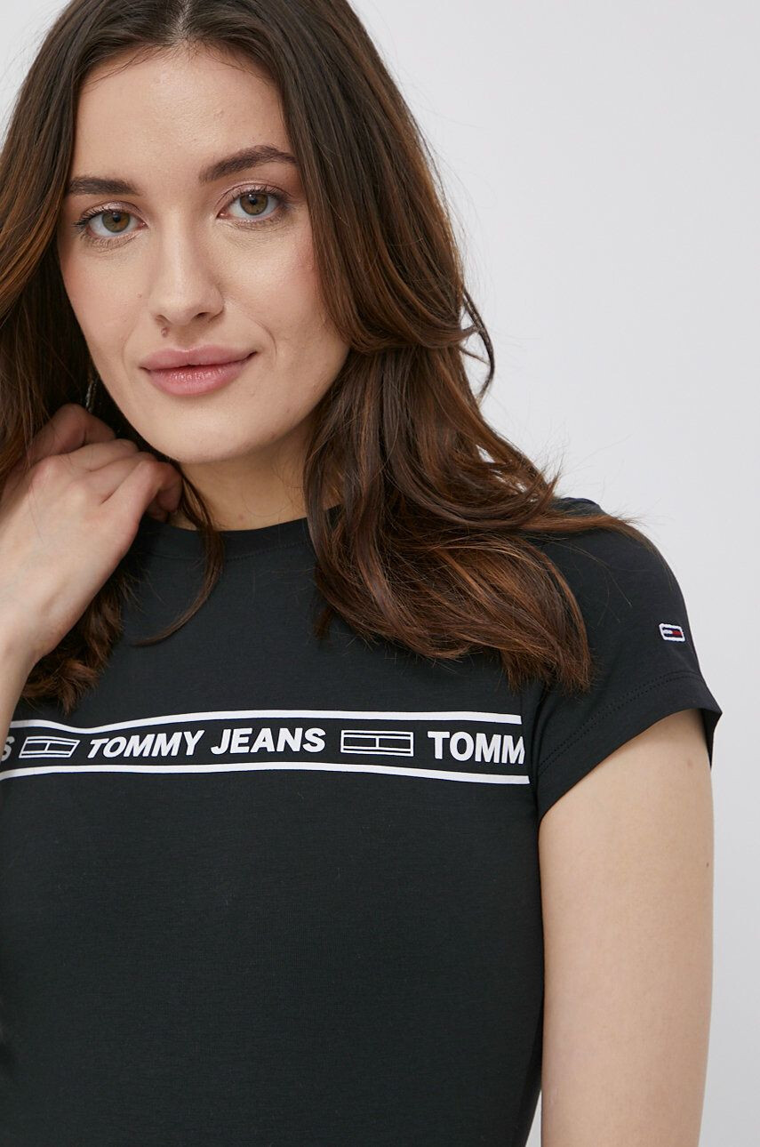 Tommy Jeans Body dámské černá barva - Pepit.cz