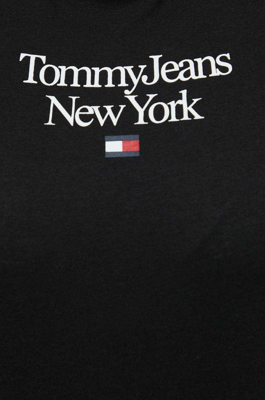 Tommy Jeans tričko černá barva - Pepit.cz