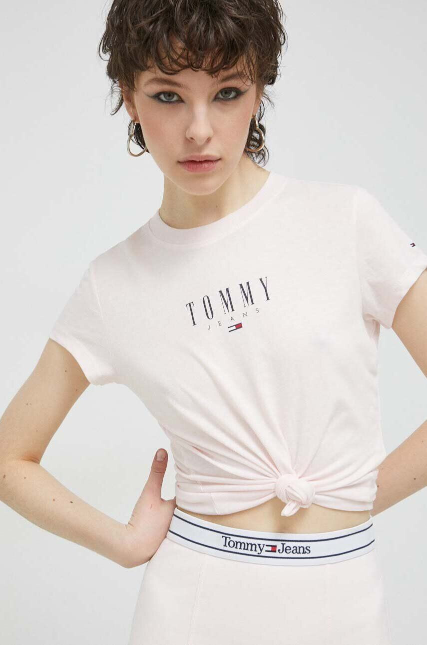 Tommy Jeans Tričko oranžová barva - Pepit.cz