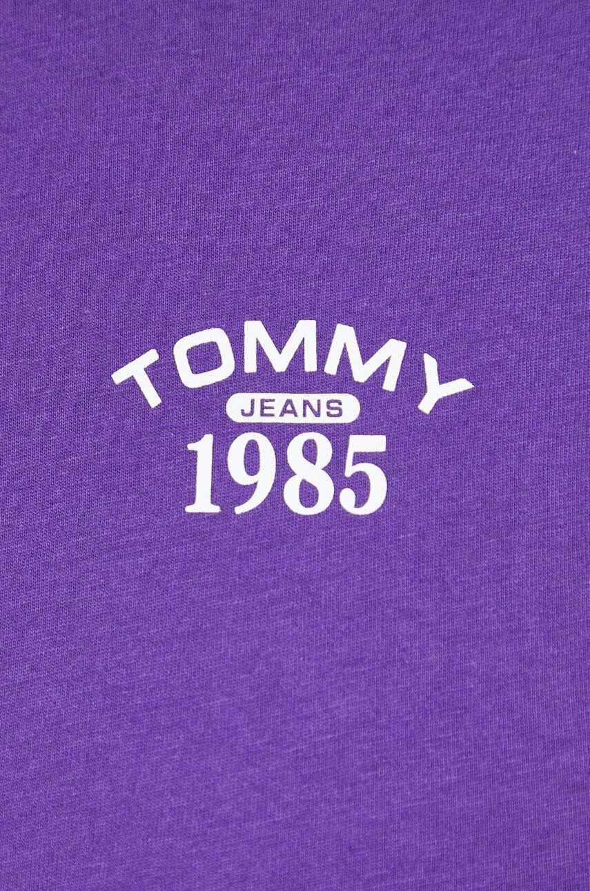 Tommy Jeans Tričko fialová barva - Pepit.cz