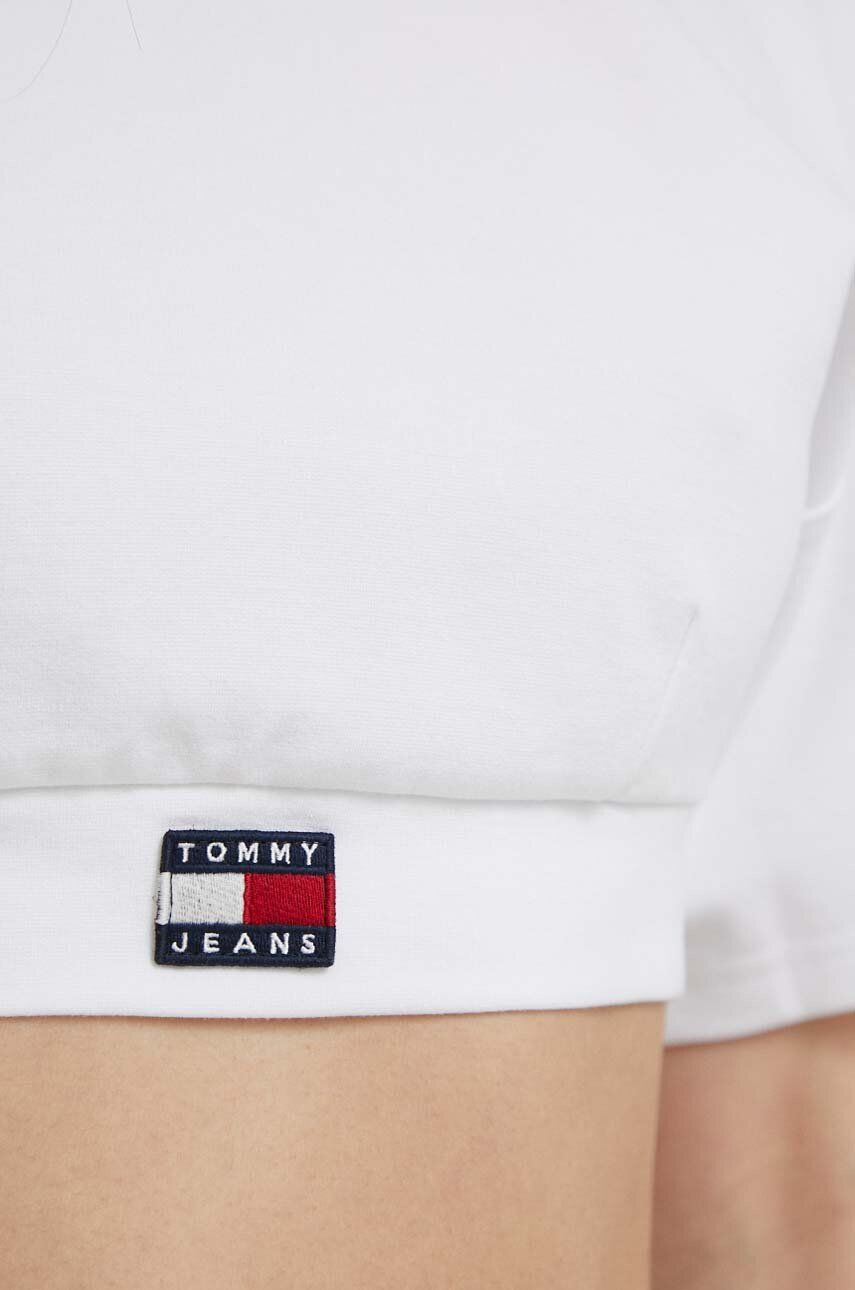 Tommy Jeans Tričko bílá barva s pologolfem - Pepit.cz