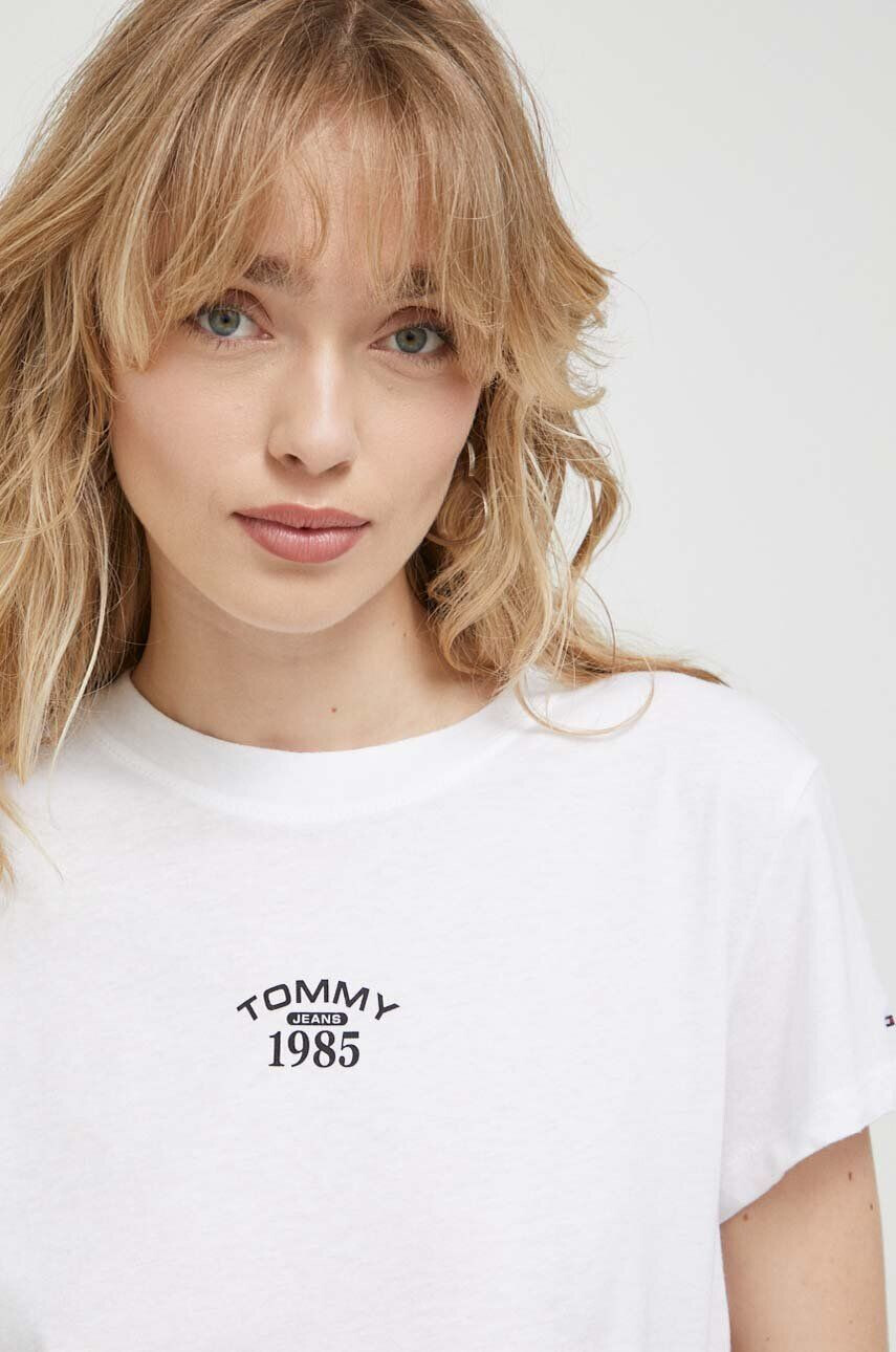 Tommy Jeans Tričko bílá barva - Pepit.cz