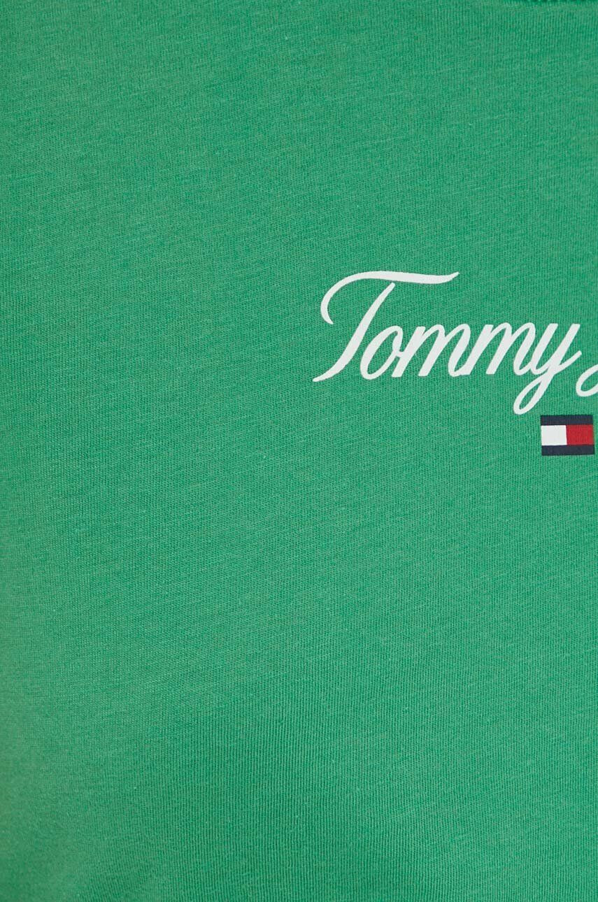 Tommy Jeans Tričko zelená barva - Pepit.cz