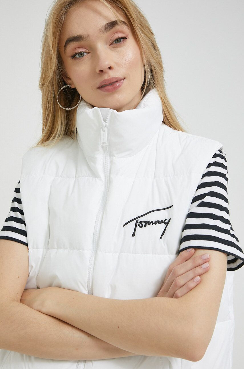 Tommy Jeans Vesta růžová barva - Pepit.cz