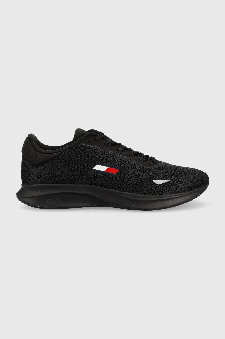 Tommy Sport Sneakers boty černá barva - Pepit.cz